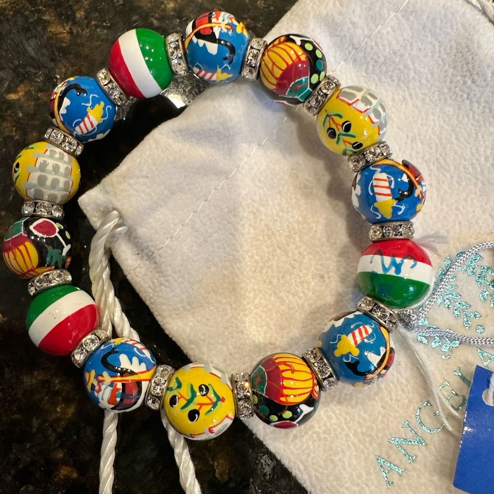 Ângela Moore stretch bracelet with Swarovski crystal accents, Brand New! - Picture 2 of 3